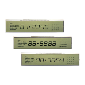Benutzer definierte Segment LCD-Anzeige Günstiger Preis Elektrisches Motorrad Instrument LCD 7 Monochrom Segment LCD-Anzeige - Product Image 3