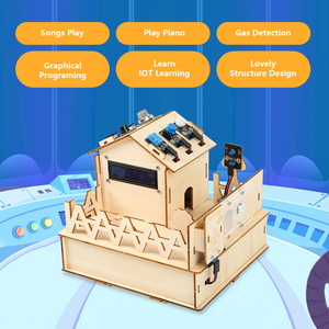 Eacebott, умный дом, начальный Обучающий набор, игрушка «своими руками», программируемый деревянный ESP32 IOT, Wi-Fi, BT, набор электрических цепей для Arduino - Product Image 2