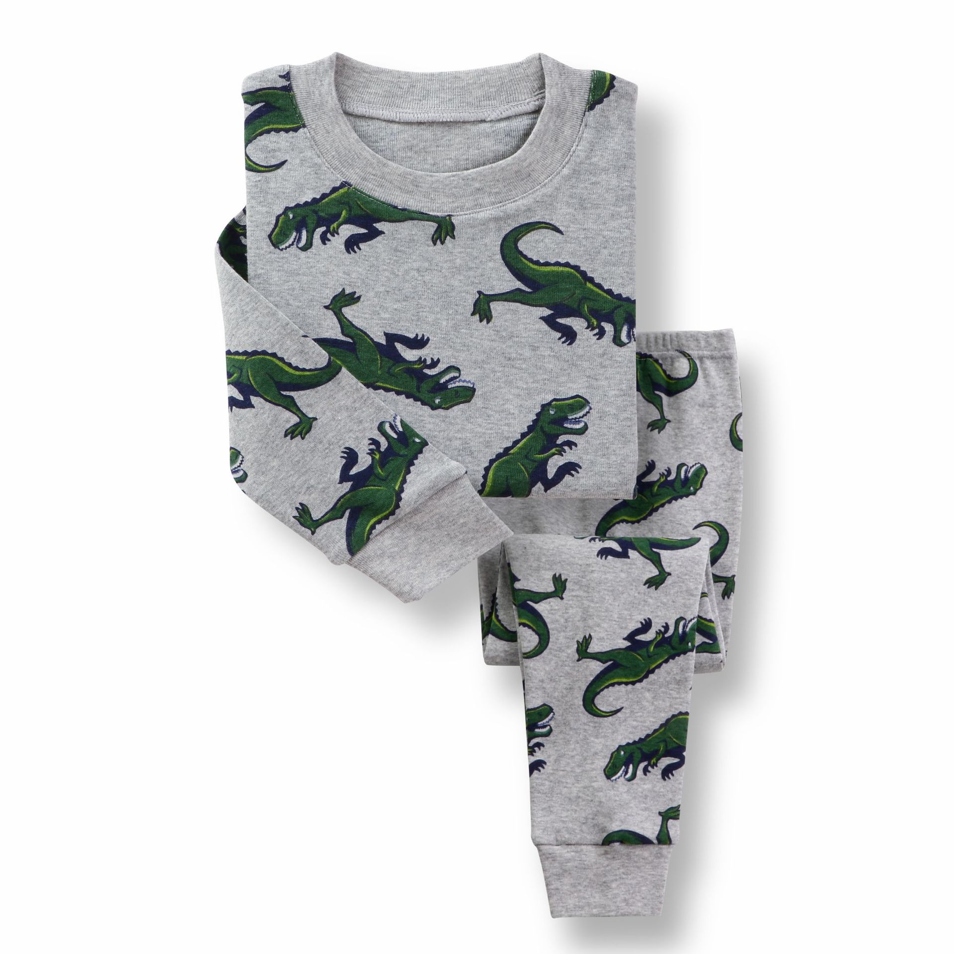 dinosaure gris-vert