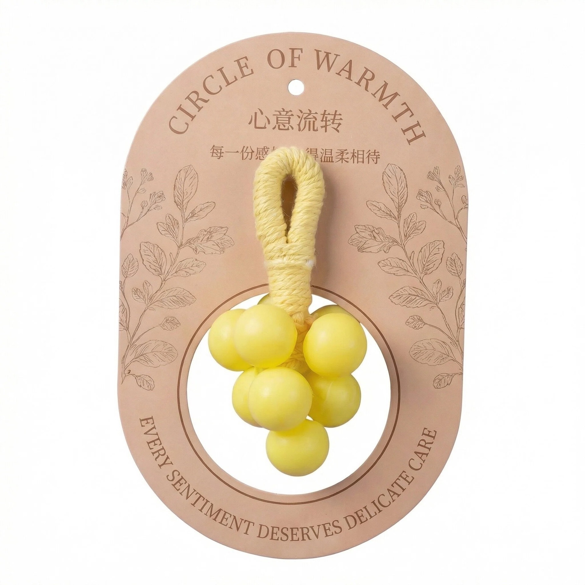 Macaron yellow-carboard