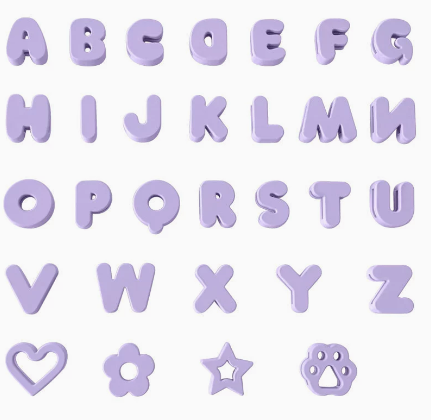 Purple(A--Z letters)