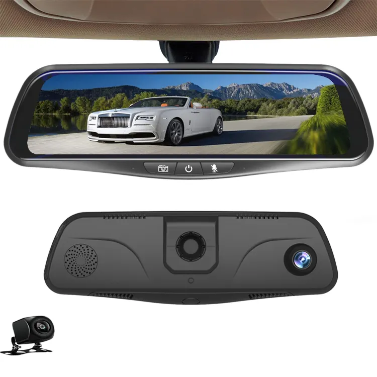9.66 Inch Car Dvr Streaming Media 1080p Car Dash Cam Dedicated Car Rear View Camera