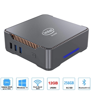 GK3V Mini PC J4125 8GB DDR4 128GB/256GB Pro computadora de Juegos 4K 60Hz VGA ganar 11 Minipc jugador Linux - Product Image 2