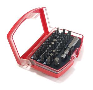 Kafuwell ชุดดอกไขควงหัวหกเหลี่ยม32ชิ้น H9021A ที่จับไขควงชุดกล่องสีแดง - Product Image 4