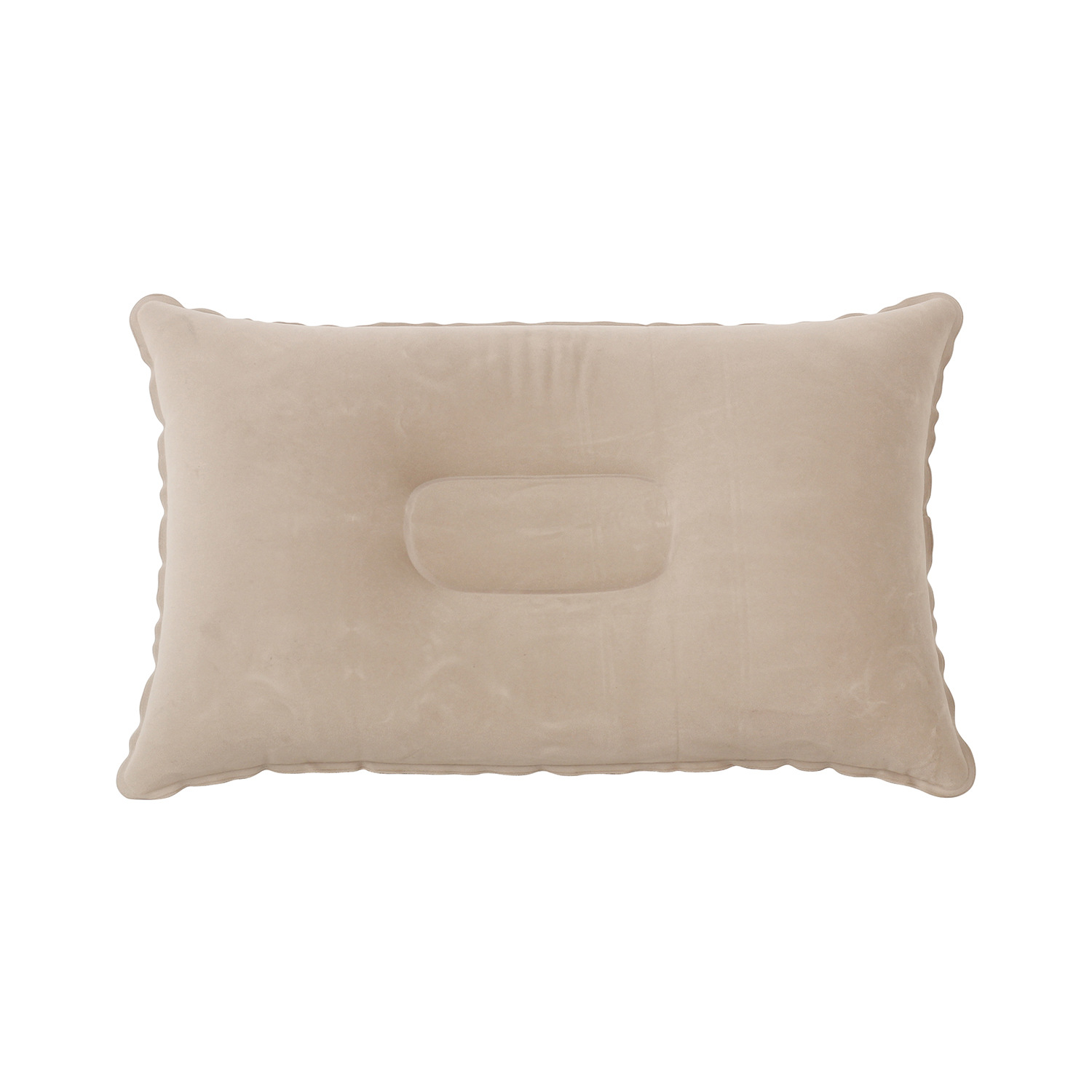Petit coussin carré beige - 38x24 cm