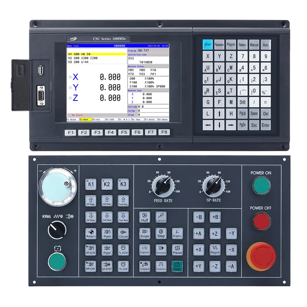 Pengontrol CNC Kit Sistem CNC Lengkap Sumbu X, Y, Z dengan Operasi ATC untuk Mesin Penggilingan