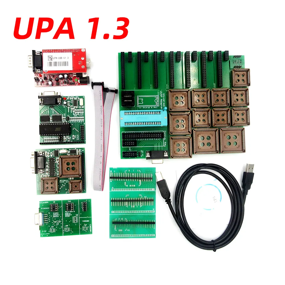 2020 nuovo USB di UPA Programmatore V1.3 con gli adattatori pieni UPA-USB 1.3 UPA USB V1.3 ECU Chip Tunning OBD2 diagnostico auto strumenti