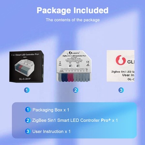 Gledopto GL-C-301P умный ZigBee 3,0 светодиодный контроллер, совместимый с Alexa PWM регулируемый светодиодный диммер с настройками включения питания - Product Image 2