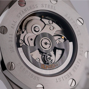Orologio da uomo di lusso automatico di lusso con funzione di datteri a specchio zaffiro e cassa Tonneau nuova con Display a quadrante - Product Image 5