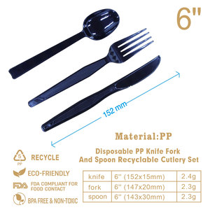 独立包装PP塑料餐具套装一次性叉勺刀具野营餐具 - Product Image 3