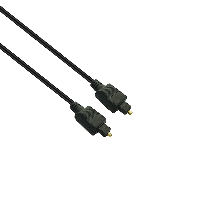 Cavo Audio Video ottico in fibra ottica Toslink digitale a buon prezzo di fabbrica nero per lettore DVD/ricevitore AV/PS4/Set Top BOX