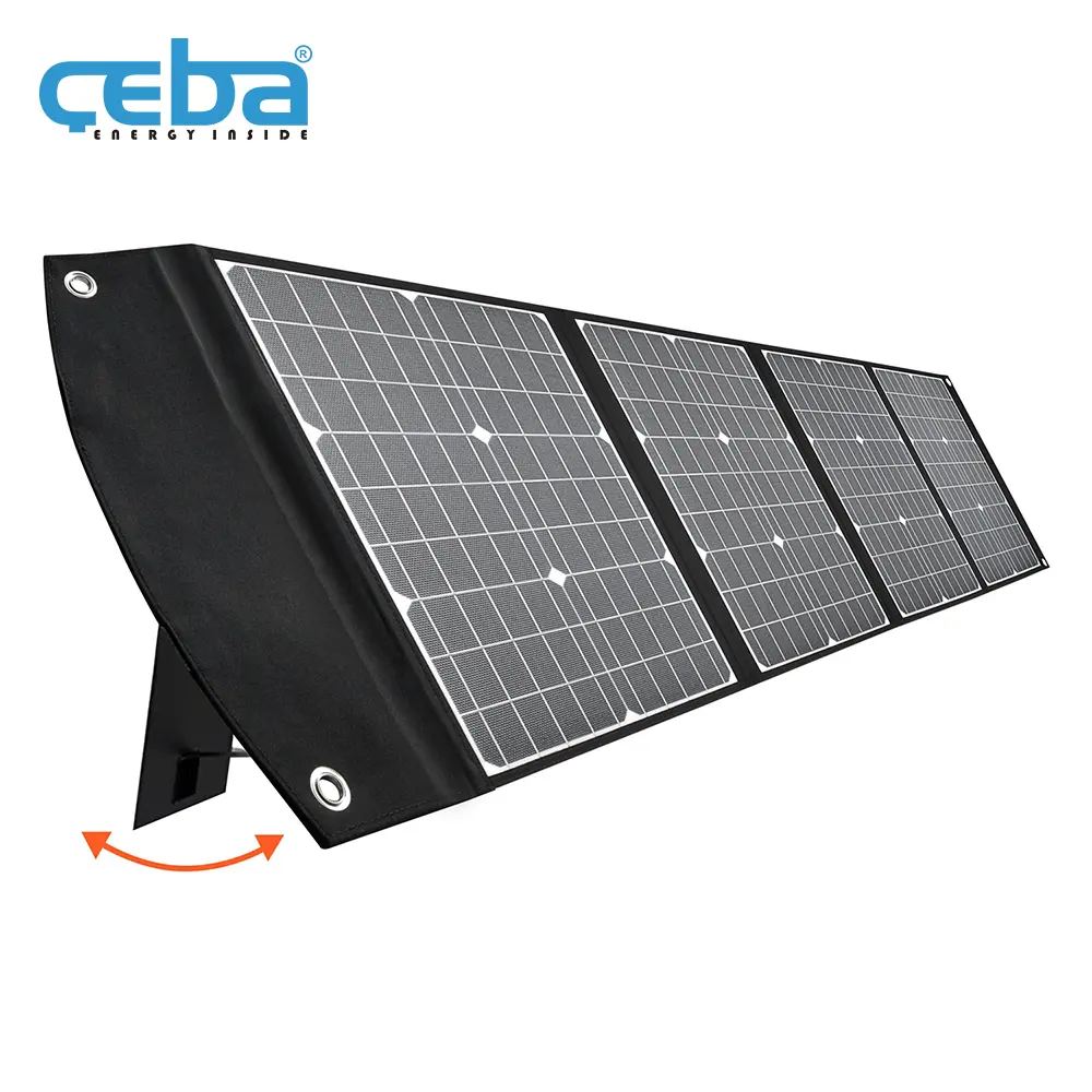 CEBA 60w 120w 140w 200w 400w portatile pannello solare Mobile pieghevole all'aperto campeggio monocristallino silicio pieghevole pannello solare
