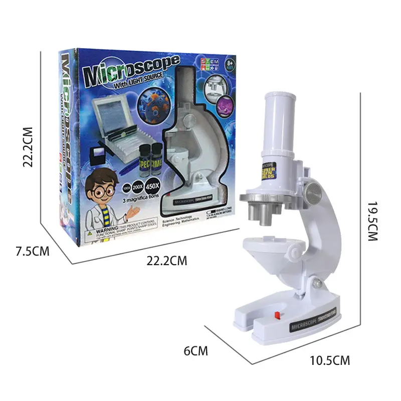 معدات علمية مجهر ميكروسكوب بيولوجي للمعمل للأطفال ألعاب تعليمية للأطفال
