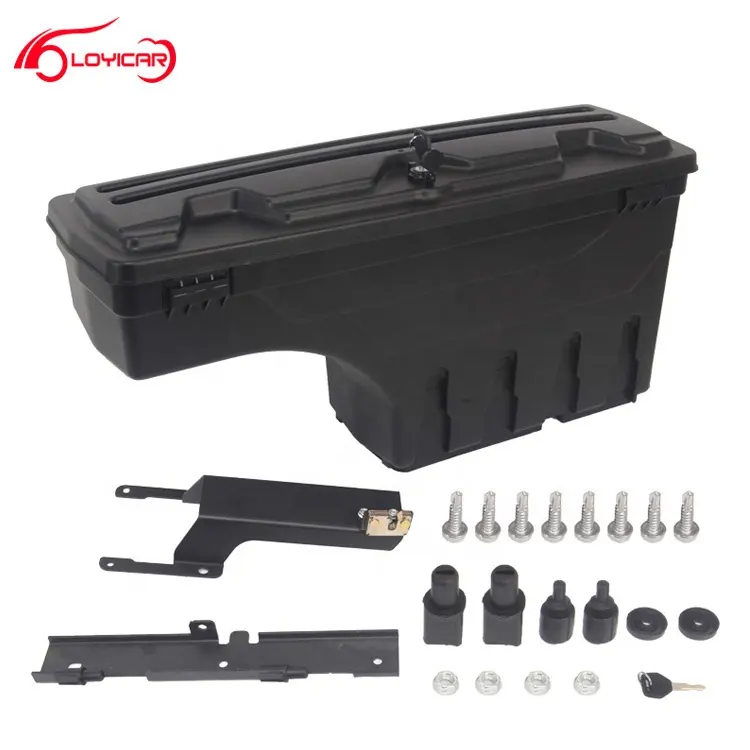ABS Truck Bed Storage Tool Box Lockable For Nissan Frontier 2005-2021 For Nissan Titan 2004-2015 Not fit for UTILI-TRACK System