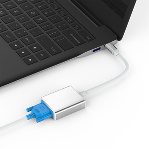 <strong>USB</strong> C <strong>to</strong> <strong>VGA</strong> Adapter 1080P Multi-Display Video Audio Graphics Cable Compatible Multiple Monitors PVC Jacket 5mm Outer Diameter - Product Image 2
