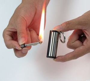1pc אינסופי קבוע להתאים נירוסטה מעטפת חיצוני לשרוד מצית סיגריה אביזרי אינסופי התאמה