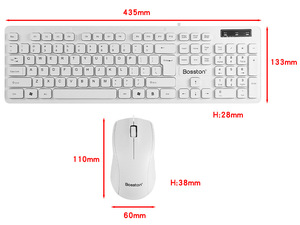 Wired White USB 104 Keys <strong>Computer</strong> <strong>Keyboard</strong> Stands Waterproof US Layout Compatible for Windows PC Laptop