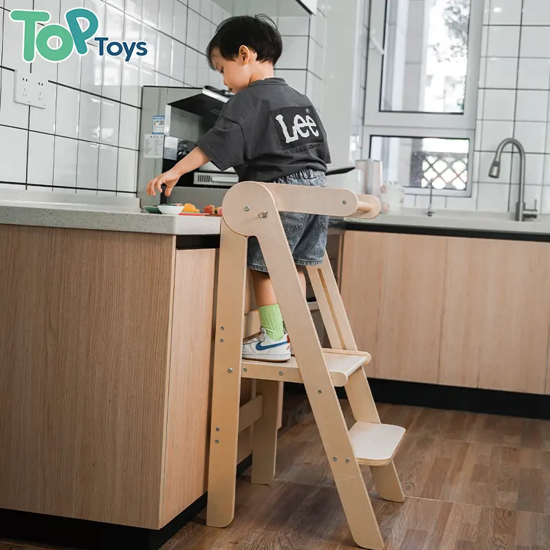 TOP Kleinkind Küchen hocker Helfer turm Badezimmer 4 in 1 Stehender Lernt urm Zusammen klappbarer Montessori Entwöhnung tisch für Kinder