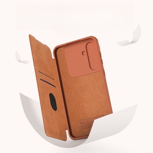 适用于三星Galaxy A35碳纤维翻盖，带防窥视镜头推动保护手机外壳 - Product Image 4