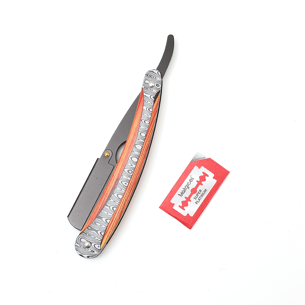 Premium Damascus Straight Razor HD-852