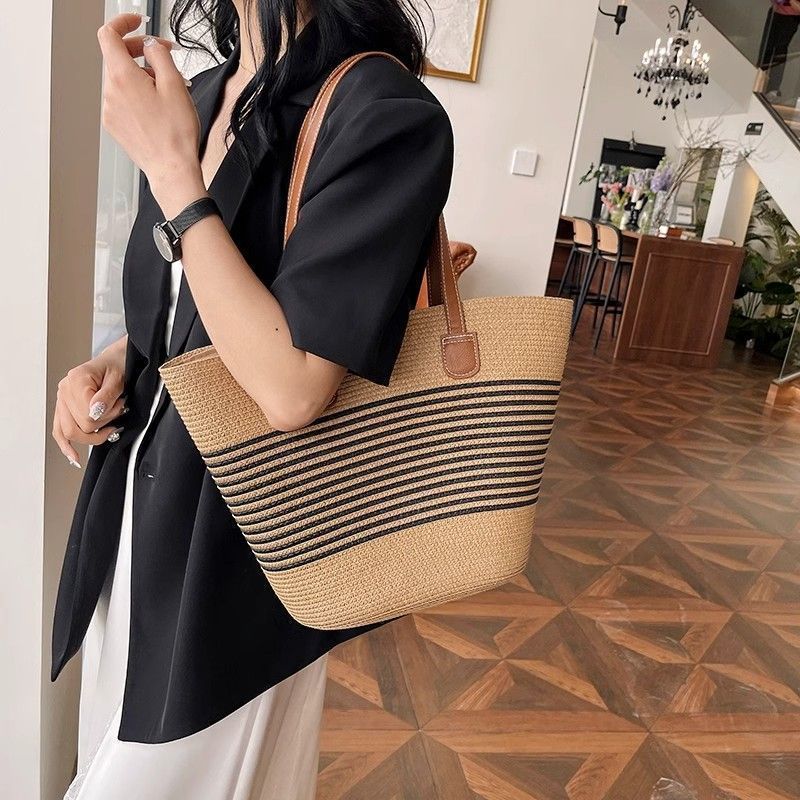 Midnight - Khaki and Black Stripes - Carnival Price Drop