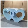 Wholesale Cheap Wedding heart shaped acrylic Table Wedding Round Elegant Cake Tables for Wedding Event Decorations