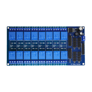16-Kanal-Relaisabschirmungsmodul DC 5V 12V mit Optokoppler LM2576 Mikrocontroller-Schnitts telle leistung für Arduino DIY Kit
