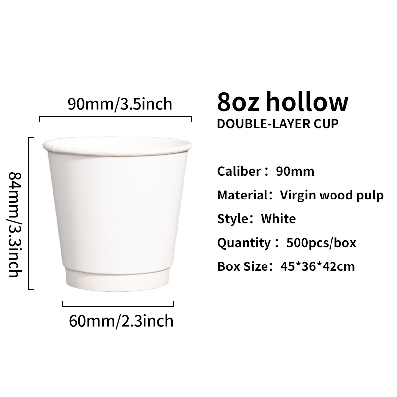 สีขาว ขนาด 90 คาลิเบอร์ 8 ออนซ์-280 มิลลิลิตร แบบกลวง