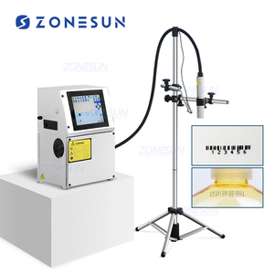 ZONESUN vetro metallo acciaio plastica PVC cartone numero di lotto Logo Mark Can data codifica stampante a getto d'inchiostro stampante digitale a codice - Product Image 1