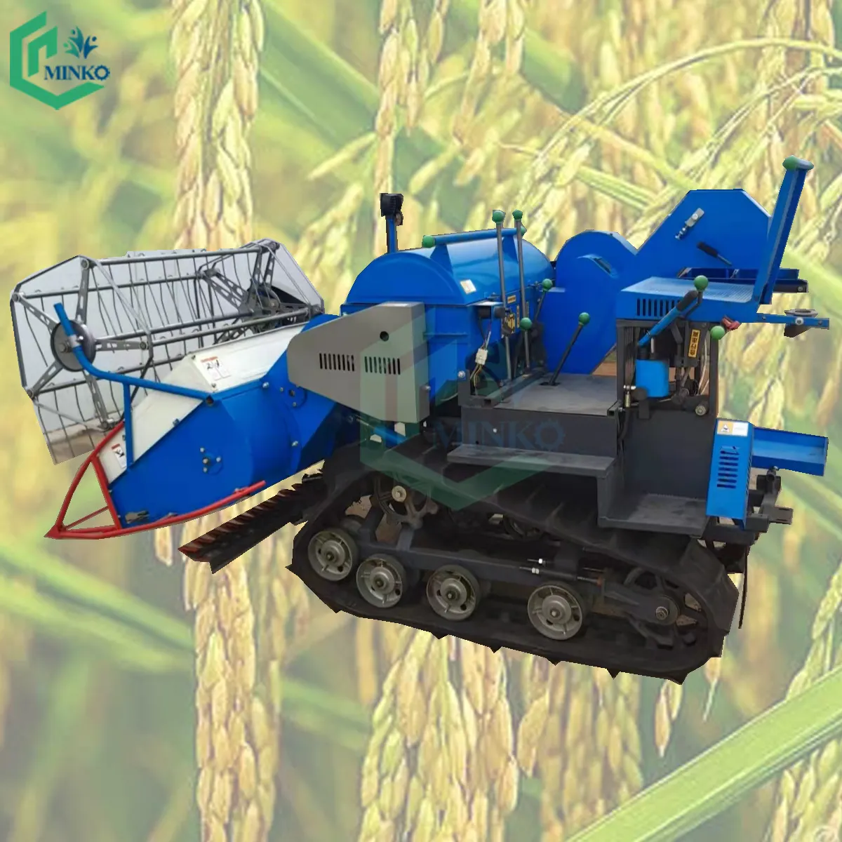 world rice wheat harvester soybean pepper alfalfa combine reaper moissonneuse batteuse de riz