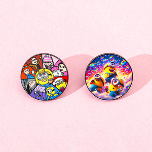 Chất Lượng Cao Cho Tay sai Kim Loại Huy Hiệu Châu Âu Mỹ Phim Phim Hoạt Hình Men Trâm Phụ Kiện Pin Kỹ Thuật Số Sắt Mạ Khắc - Product Image 1