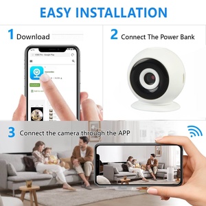 智能无线WiFi摄像机H13桌面安全监视器新产品CMOS传感器H265视频双向语音运动检测摄像机 - Product Image 3