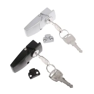 金属キャビネットHaspラッチDK604セキュリティトグルロック2キー高セキュリティアプリケーション用ブラックコーティング - Product Image 2