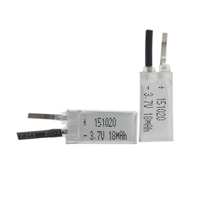 GEB OEM/ODM özelleştirilmiş 151020 1.5mm lityum 151020 3.7v 18mAh şarj edilebilir küçük Ultra hücre Li polimer ince pil için kart - Product Image 1