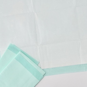 Tek kullanımlık emici yetişkin bezi mavi PE arka tabaka 60x90 OEM hemşirelik Mat inkontinans tıbbi İdrar yatak pedi hastane yatağı - Product Image 4