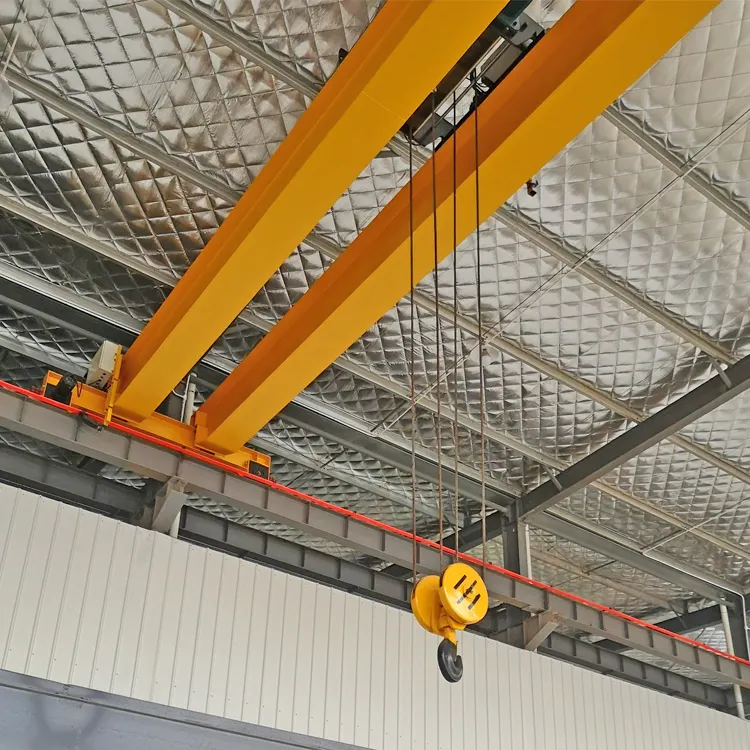 Desain baru 20 ton top running double balok listrik hoist overhead crane