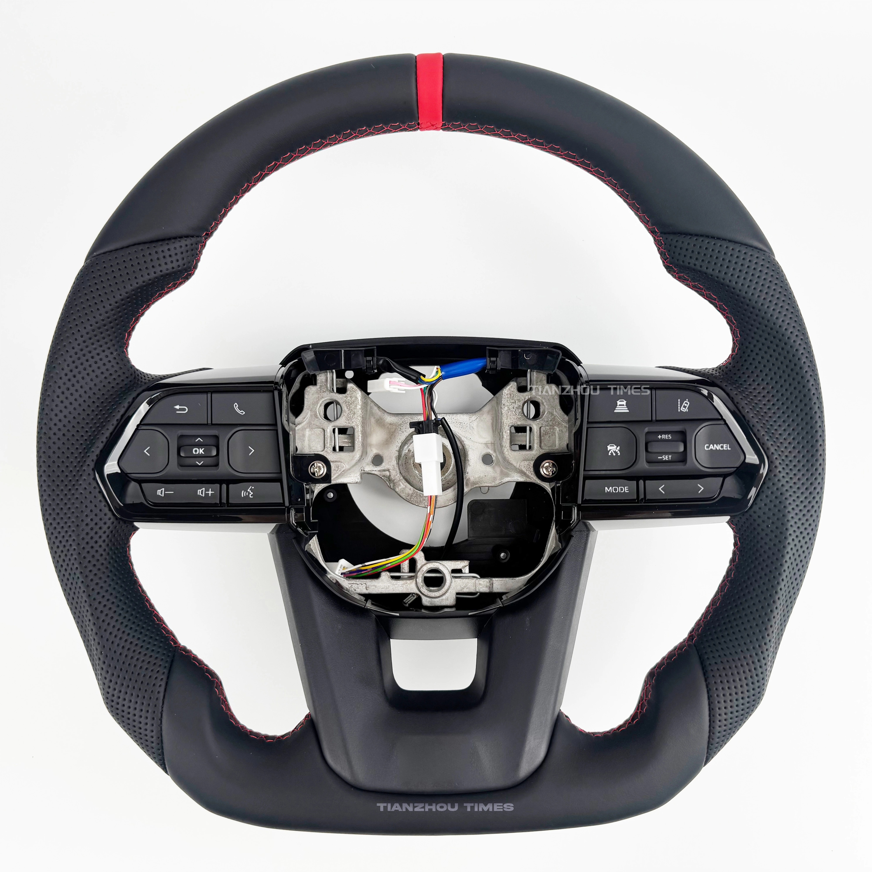 Full Leather with Red correction label