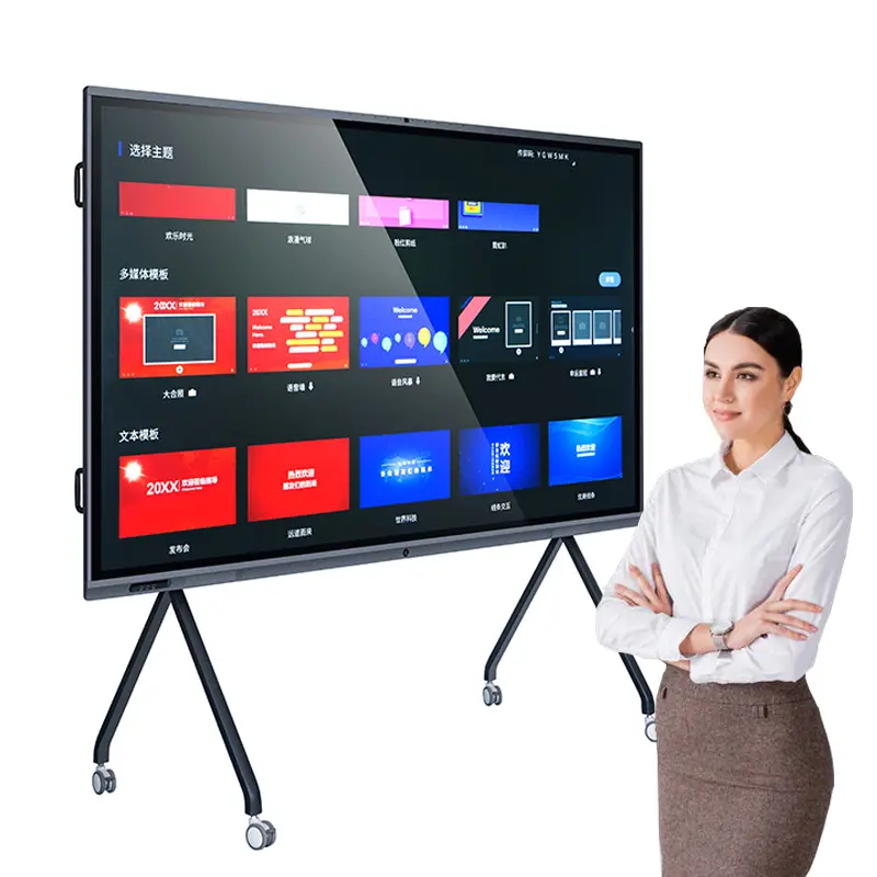 Huain Educacion Smart Flat Panel Whiteboard 55 65 Inch Multimedia Interactieve Whiteboard Fabrikant
