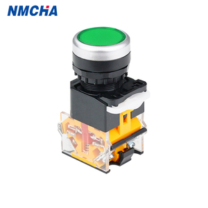 LA38-11BN 220V interruttore a pulsante di auto-Reset momentaneo a testa piatta interruttore in plastica da 22mm con corrente Max. 10A e livello IP55 - Product Image 3