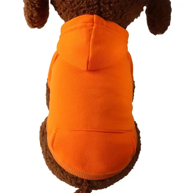 कुत्ते की गुडी के कपड़े के साथ कुत्ते की हूडी नरम स्वेटर के लिए ठोस लंबी आस्तीन पल्लोवर