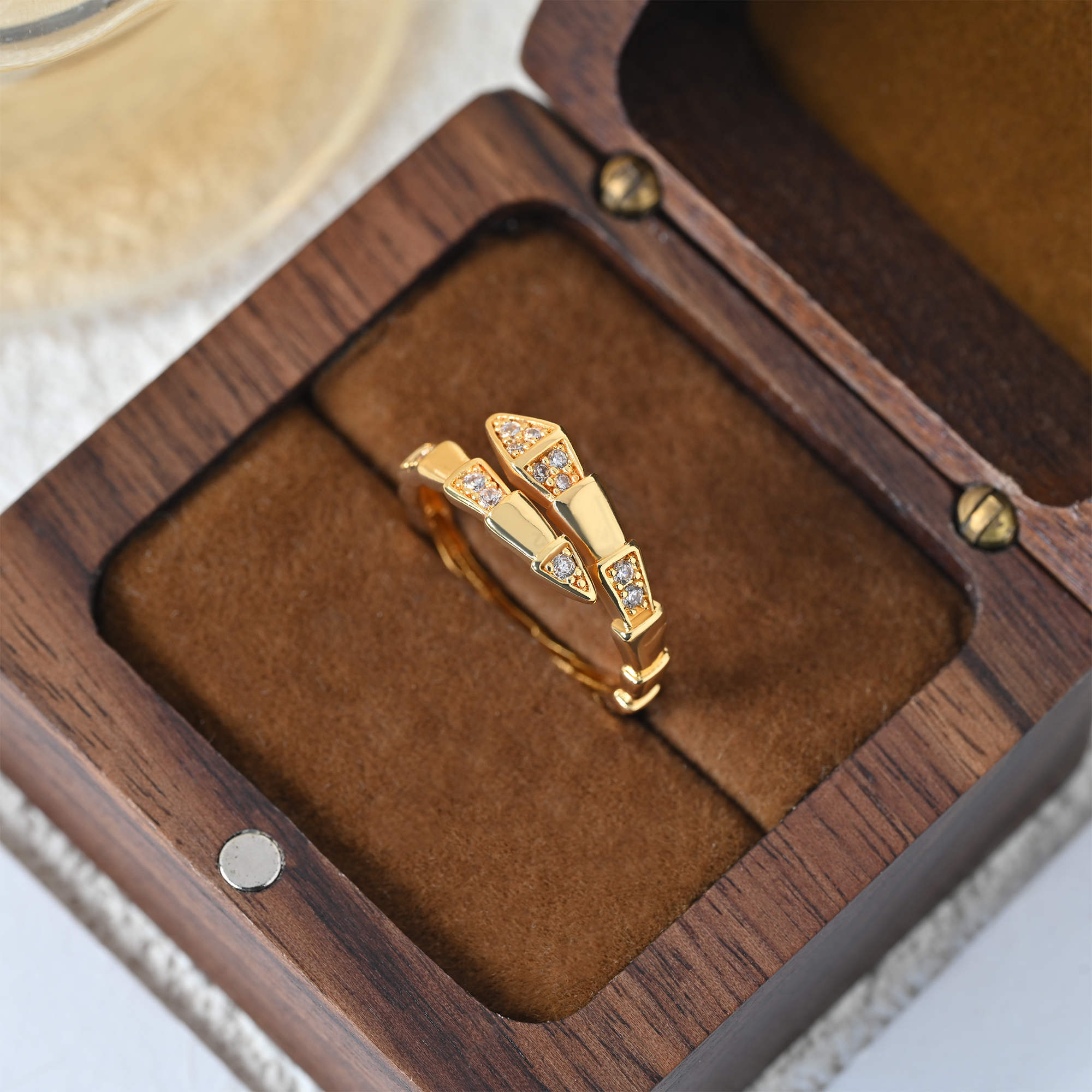 Bague plaquée or 1