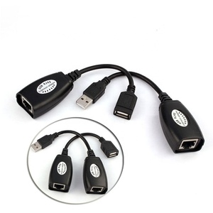 USB UTP Extenderขยายอะแดปเตอร์กว่าเดี่ยวRJ45เครือข่ายอีเธอร์เน็ตCAT5eเคเบิ้ลถึง50เมตร150FT - Product Image 4