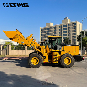 Cargador de máquinas de construcción chinas, cargador frontal pesado, 3 toneladas, 5 toneladas, 6 toneladas, 7 toneladas, cargador de ruedas de 8 toneladas con pinza de madera - Product Image 1