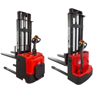 Apilador de pedales totalmente eléctrico de 2 toneladas, elevador de palés eléctrico, carretilla elevadora para carga de almacén, descarga de mercancías, 1, 2 unidades - Product Image 4