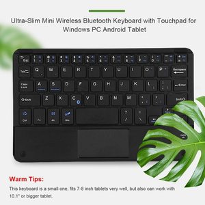 Ustom-miniteclado inalámbrico con Bluetooth 4,0, teclado colorido M9 con panel táctil - Product Image 5