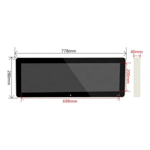 Monitor de barra estirada publicitaria para autobús entrenador 28,6 pulgadas tamaños personalizados entrada HDMl reproductor de vídeo Multimedia - Product Image 3