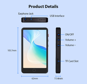 Lettore MP4 Android Touch Screen lettori di musica MP3 MP4 MP4 supporta il lettore di musica Video MP3 MP4 Hebrew WiFi - Product Image 6