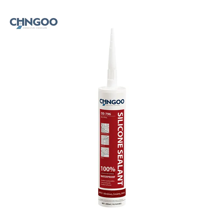 CHNGOO OS-796 mastic silicone pour fenêtre neutre résistant aux intempéries bon mastic métallique adhésif prix du fabricant