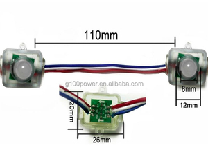 5V 12V 12MMWS2811スクエアデジタルRGBLEDピクセルライトホリデー常設照明用スマートピクセルノード - Product Image 5