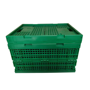 QS Contenedor Caja Contenedor Palé de alta resistencia Embalaje Cajas de almacenamiento Plástico Plegable Apilable Plegable Fruta Vegetal Plegable - Product Image 2